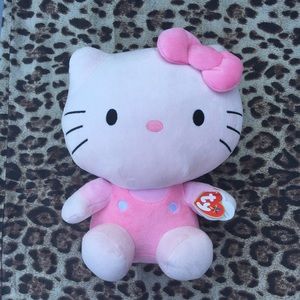 Large Beanie Baby Hello Kitty Plushie